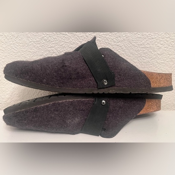 Birkenstock Boston clogs, gray felt wool, size 46 men’s 13 Anthracite - Picture 9 of 12